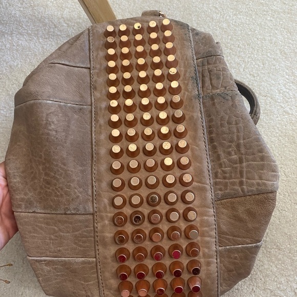 Alexander Wang Rocco studded bag tan w/ rose gold studs - Picture 6 of 8
